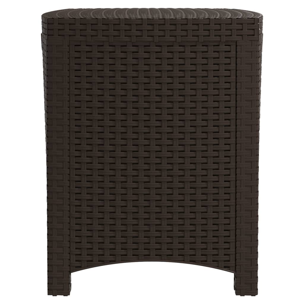 vidaXL Tuinbox 39x39x46 cm PP rattan bruin