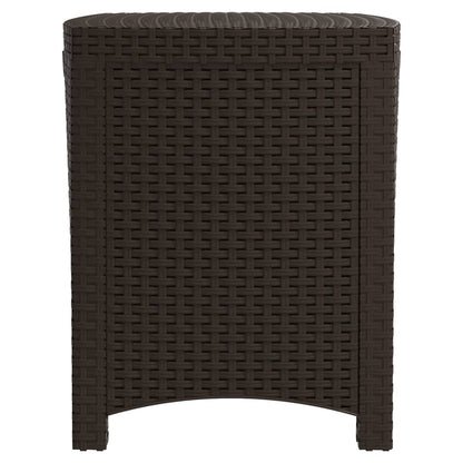 vidaXL Tuinbox 39x39x46 cm PP rattan bruin