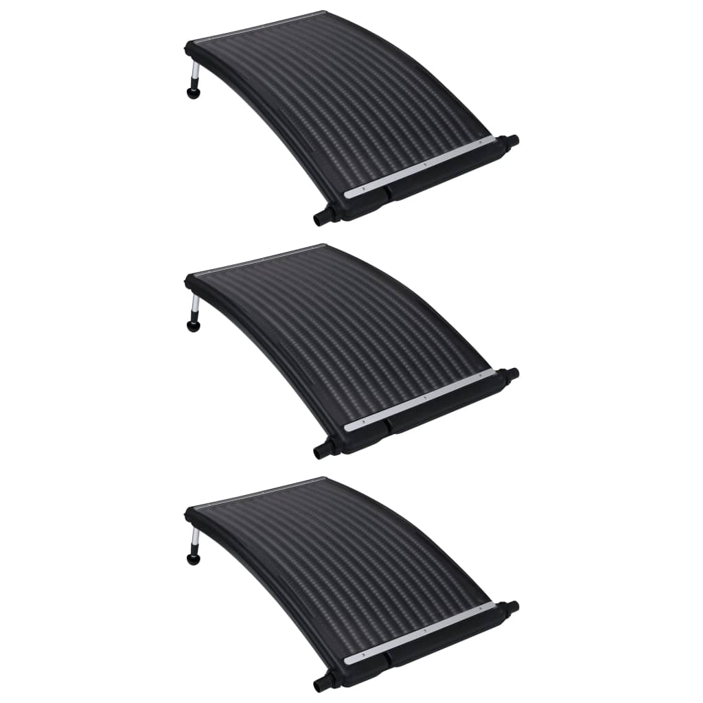 vidaXL Zwembadverwarmingspaneel solar 3 st gebogen 110x65 cm