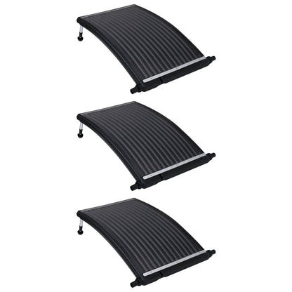 vidaXL Zwembadverwarmingspaneel solar 3 st gebogen 110x65 cm