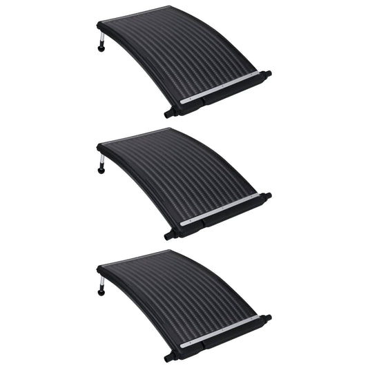 vidaXL Zwembadverwarmingspaneel solar 3 st gebogen 110x65 cm