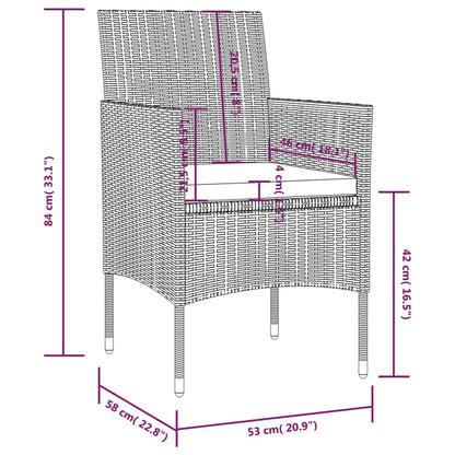 vidaXL 16-delige Loungeset met kussens poly rattan bruin