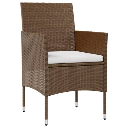 vidaXL 16-delige Loungeset met kussens poly rattan bruin