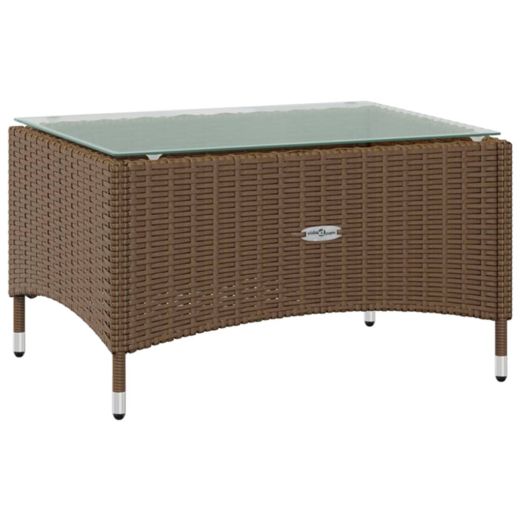 vidaXL 16-delige Loungeset met kussens poly rattan bruin