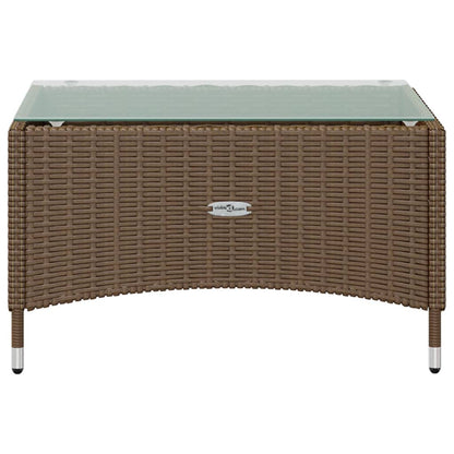 vidaXL 16-delige Loungeset met kussens poly rattan bruin