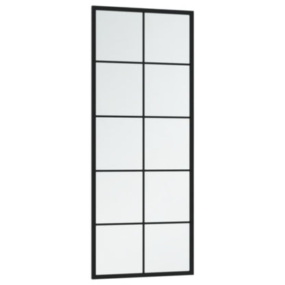 vidaXL Wandspiegel 100x40 cm metaal zwart