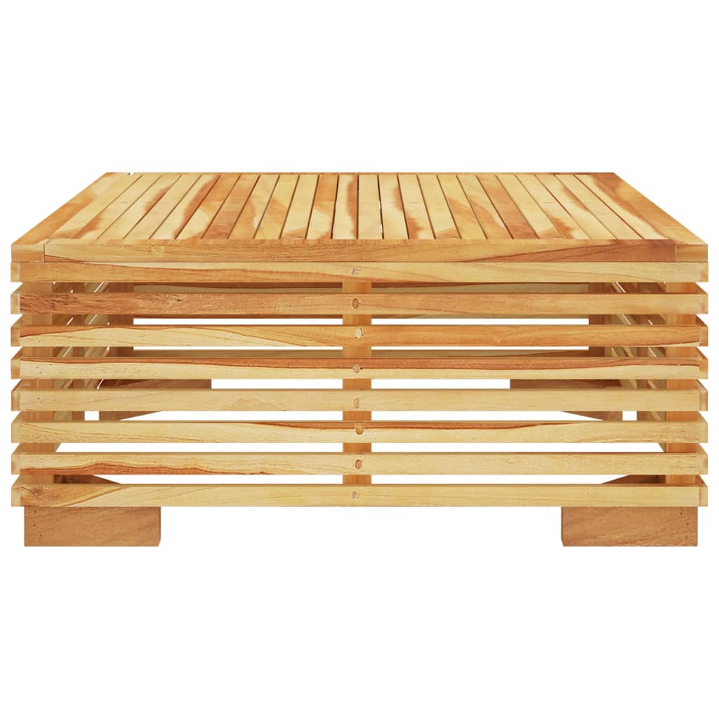 vidaXL Tuintafel 69,5x69,5x31 cm massief teakhout