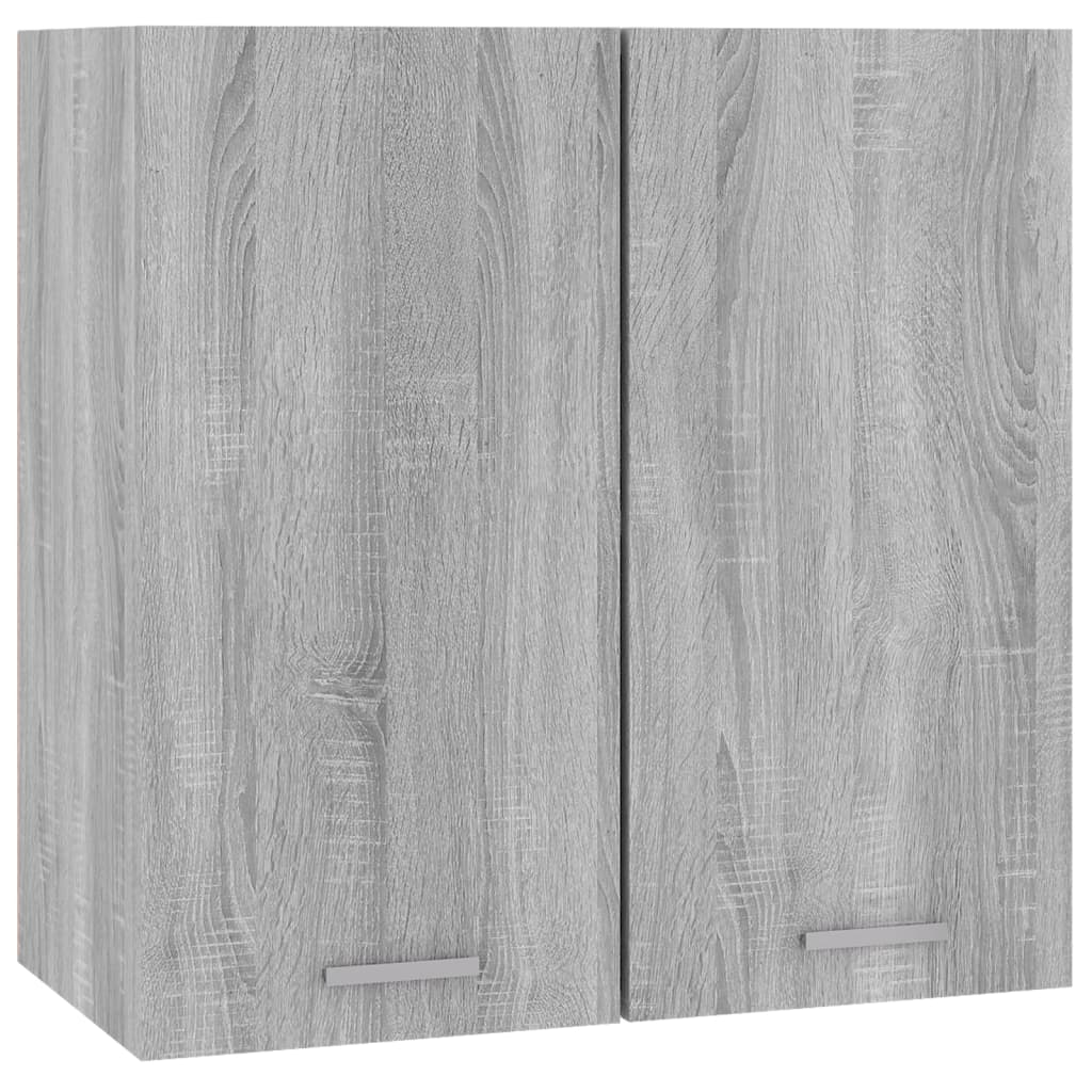 vidaXL Wandkast hangend 60x31x60 cm bewerkt hout grijs sonoma eiken