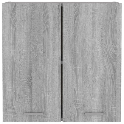 vidaXL Wandkast hangend 60x31x60 cm bewerkt hout grijs sonoma eiken