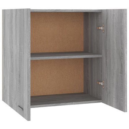 vidaXL Wandkast hangend 60x31x60 cm bewerkt hout grijs sonoma eiken