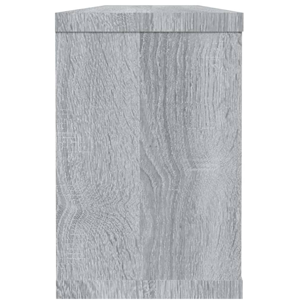 vidaXL Wandschappen kubus 2 st 60x15x23 cm bewerkt hout grijs sonoma