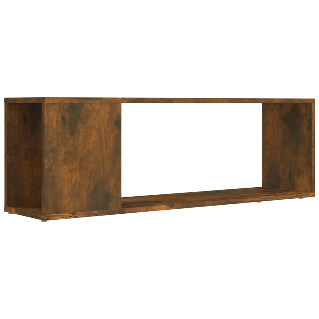 vidaXL Tv-meubel 100x24x32 cm bewerkt hout gerookt eikenkleurig