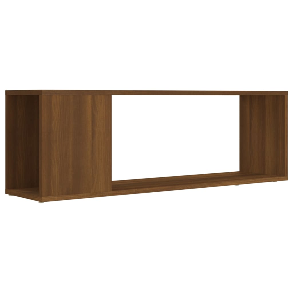 vidaXL Tv-meubel 100x24x32 cm bewerkt hout bruin eikenkleur