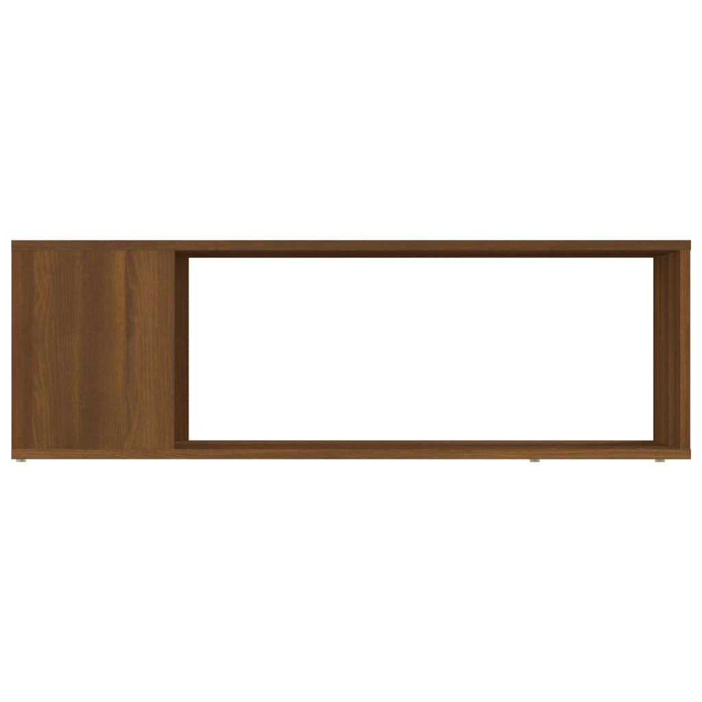 vidaXL Tv-meubel 100x24x32 cm bewerkt hout bruin eikenkleur