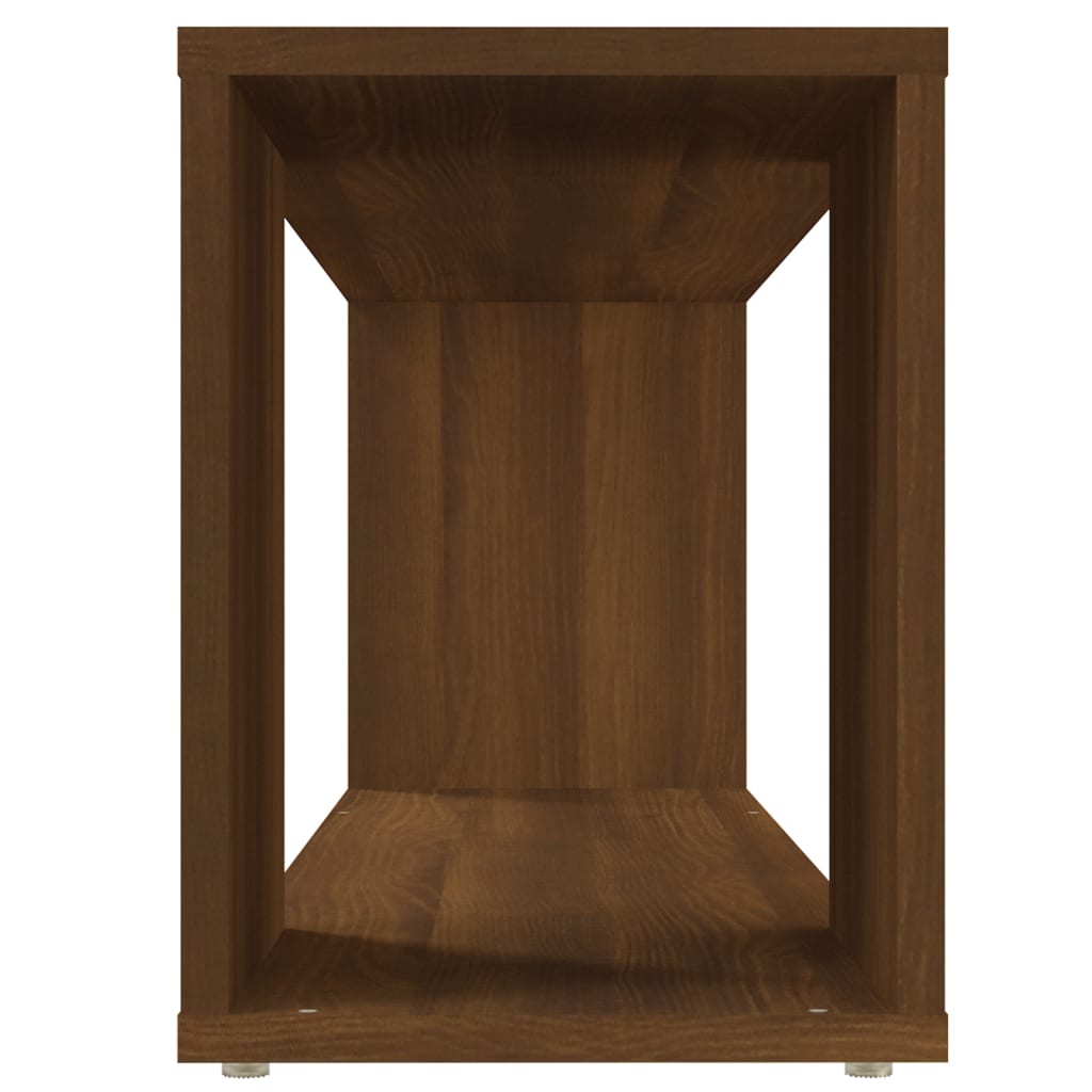 vidaXL Tv-meubel 100x24x32 cm bewerkt hout bruin eikenkleur