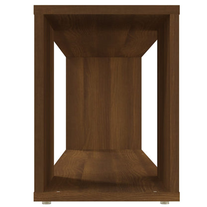 vidaXL Tv-meubel 100x24x32 cm bewerkt hout bruin eikenkleur