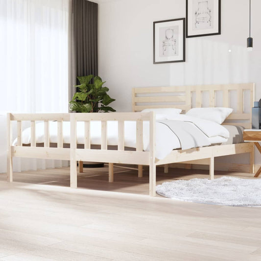 vidaXL Bedframe massief hout 180x200 cm