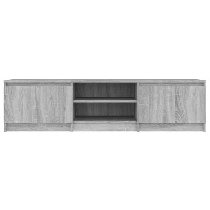 vidaXL Tv-meubel 140x40x35,5 cm bewerkt hout grijs sonoma eikenkleurig