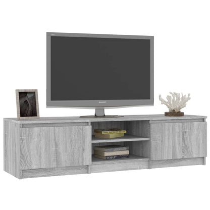 vidaXL Tv-meubel 140x40x35,5 cm bewerkt hout grijs sonoma eikenkleurig