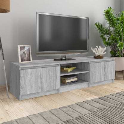 vidaXL Tv-meubel 140x40x35,5 cm bewerkt hout grijs sonoma eikenkleurig