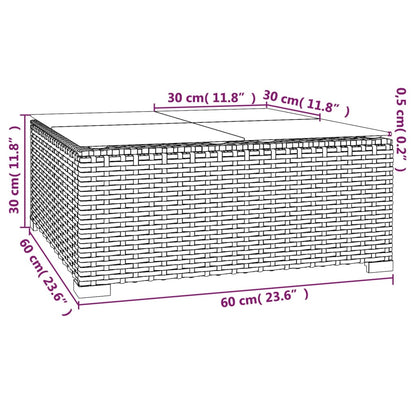 vidaXL 13-delige Loungeset met kussens poly rattan bruin