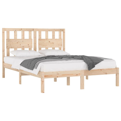 vidaXL Bedframe massief grenenhout 140x190 cm