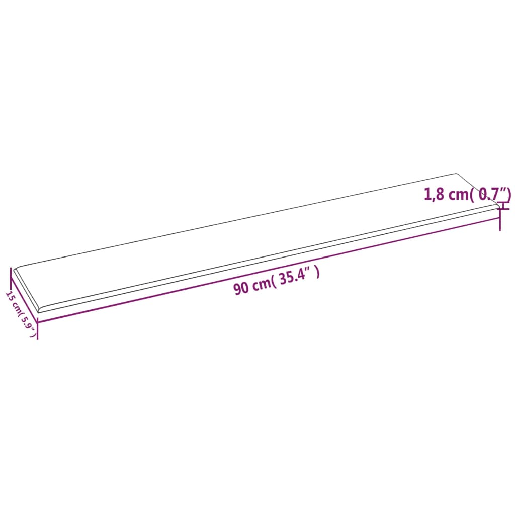 vidaXL Wandpanelen 12 st 1,62 m² 90x15 cm fluweel donkergrijs