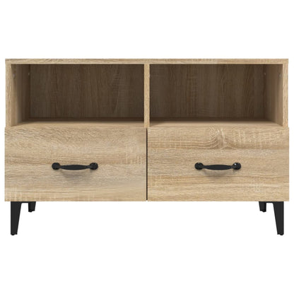 vidaXL Tv-meubel 80x36x50 cm bewerkt hout sonoma eiken