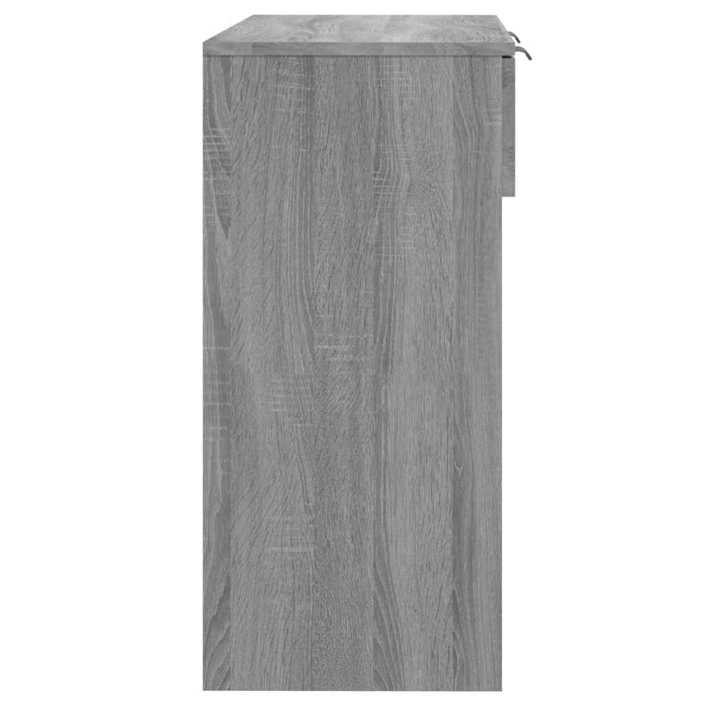 vidaXL Wandtafel 90x36x75 cm bewerkt hout grijs sonoma eikenkleurig