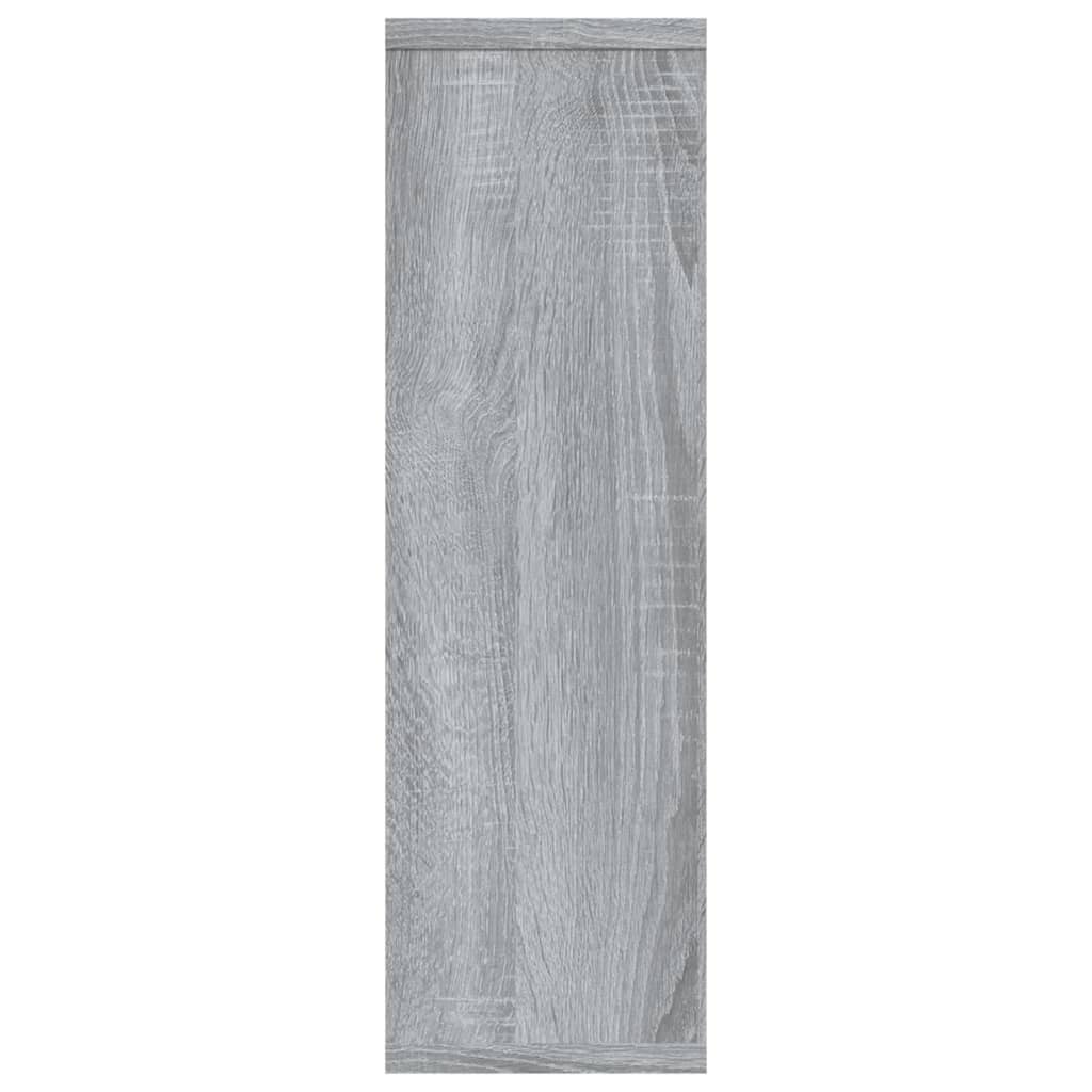 vidaXL Wandschap 85x16x52,5 cm bewerkt hout grijs sonoma eikenkleur