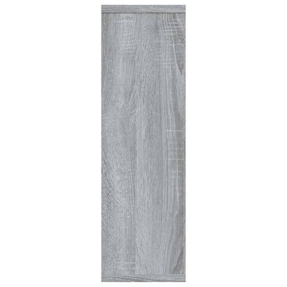 vidaXL Wandschap 85x16x52,5 cm bewerkt hout grijs sonoma eikenkleur