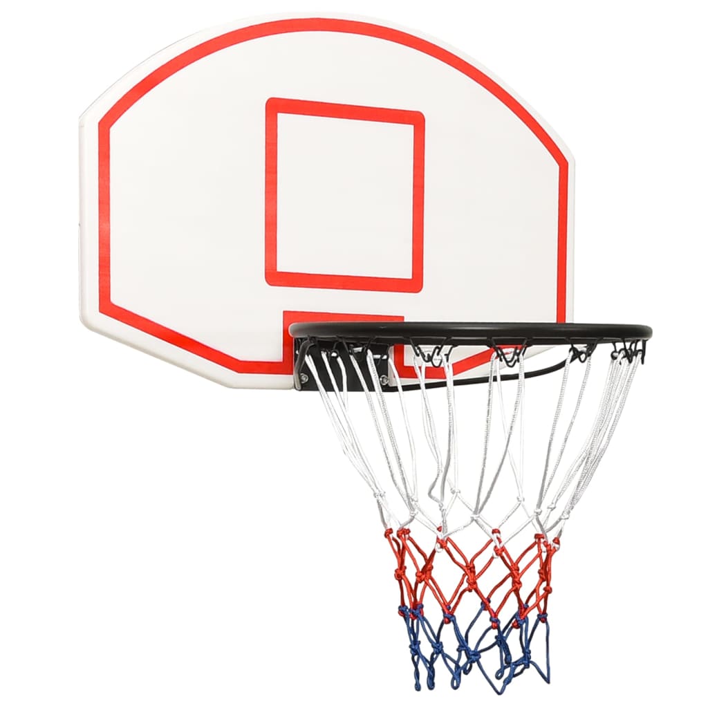 vidaXL Basketbalbord 71x45x2 cm polyetheen wit