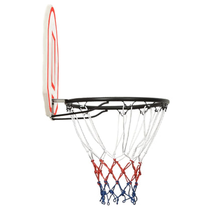 vidaXL Basketbalbord 71x45x2 cm polyetheen wit