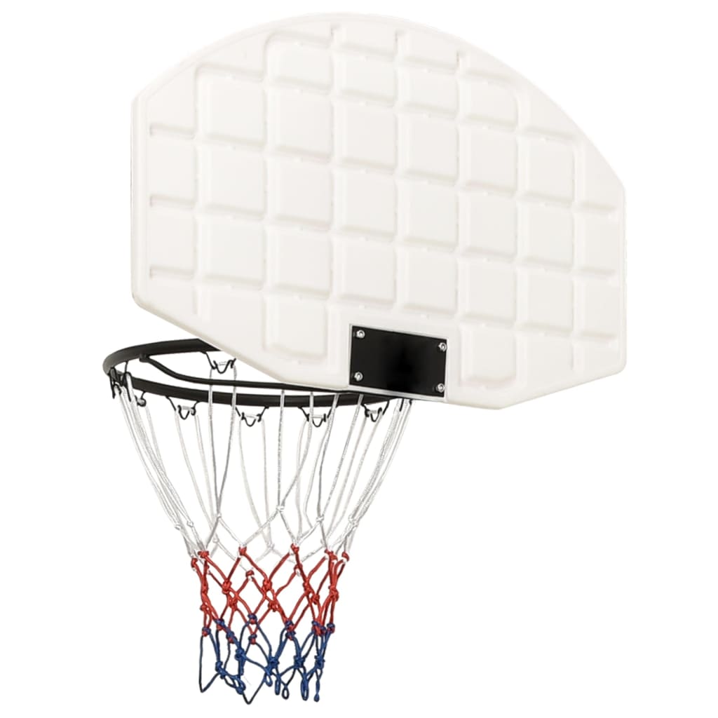 vidaXL Basketbalbord 71x45x2 cm polyetheen wit