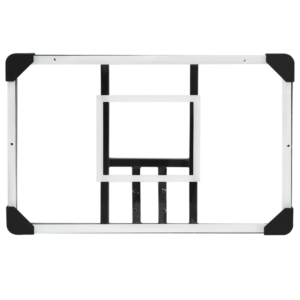 vidaXL Basketbalbord 71x45x2,5 cm polycarbonaat transparant