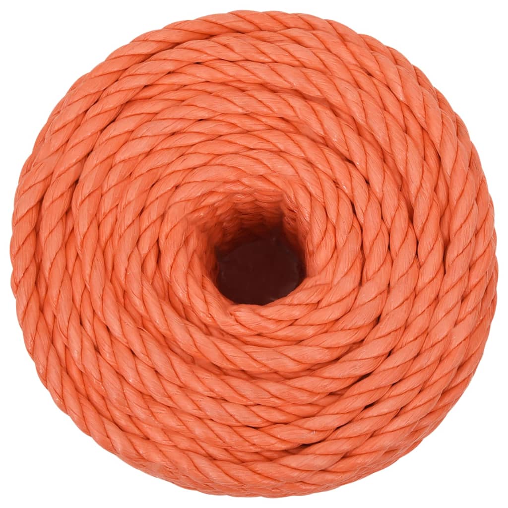 vidaXL Werktouw 24 mm 100 m polypropeen oranje