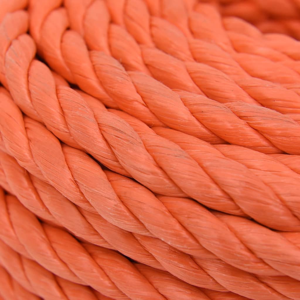 vidaXL Werktouw 24 mm 100 m polypropeen oranje