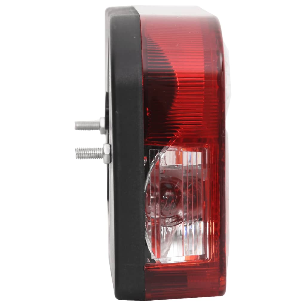 vidaXL Aanhangerlampen 2 st klassiek peertje 12 V 23x6x13 cm rood