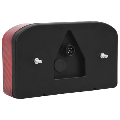 vidaXL Aanhangerlampen 2 st klassiek peertje 12 V 23x6x13 cm rood