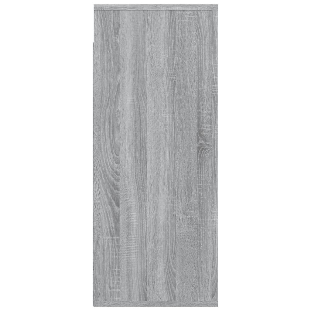 vidaXL Wandkast 80x33x80 cm bewerkt hout grijs sonoma eikenkleurig