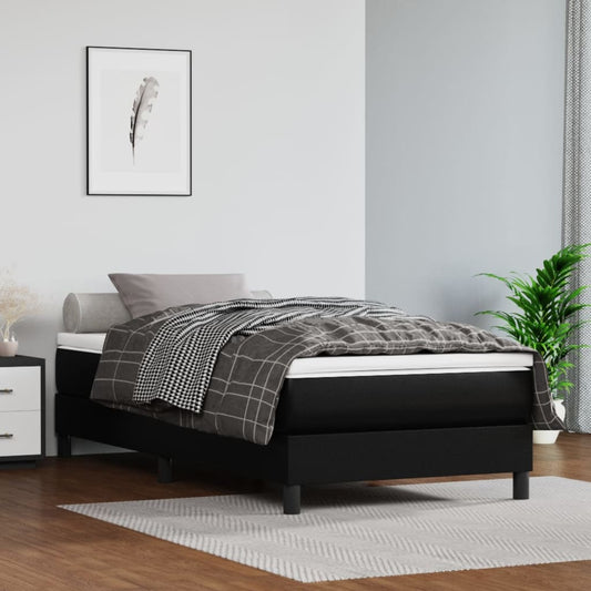 vidaXL Bedframe kunstleer zwart 100x200 cm