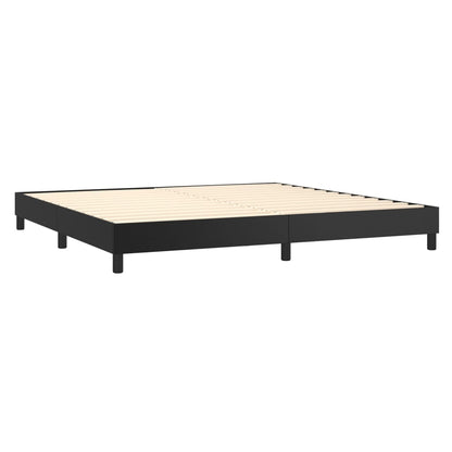 vidaXL Bedframe kunstleer zwart 200x200 cm