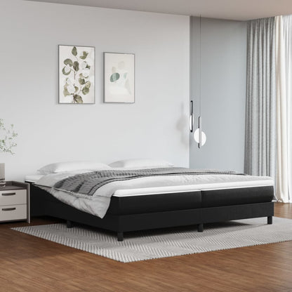 vidaXL Bedframe kunstleer zwart 200x200 cm