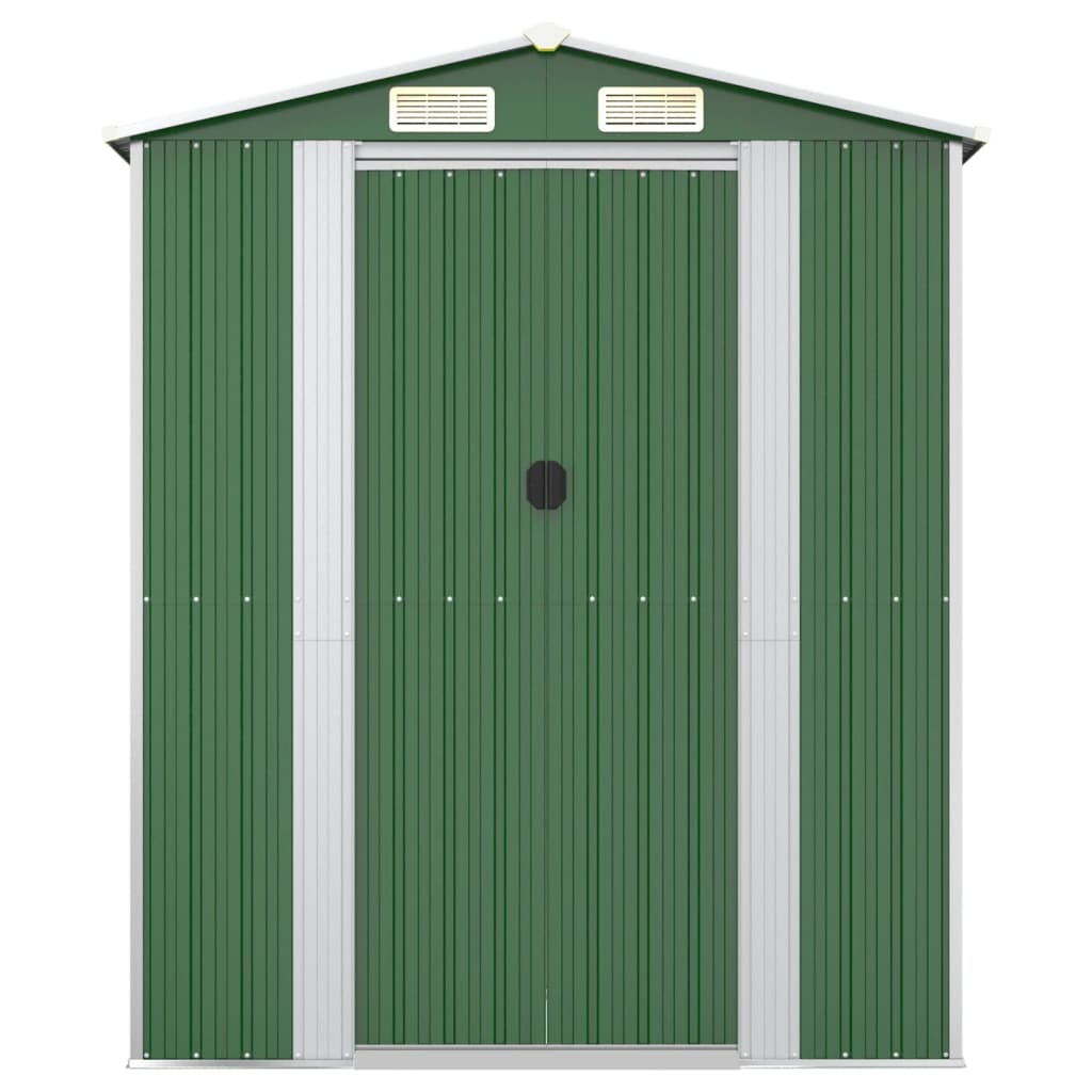 vidaXL Tuinschuur 192x606x223 cm gegalvaniseerd staal groen