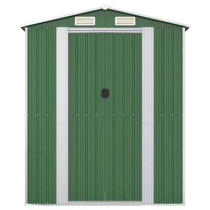 vidaXL Tuinschuur 192x606x223 cm gegalvaniseerd staal groen