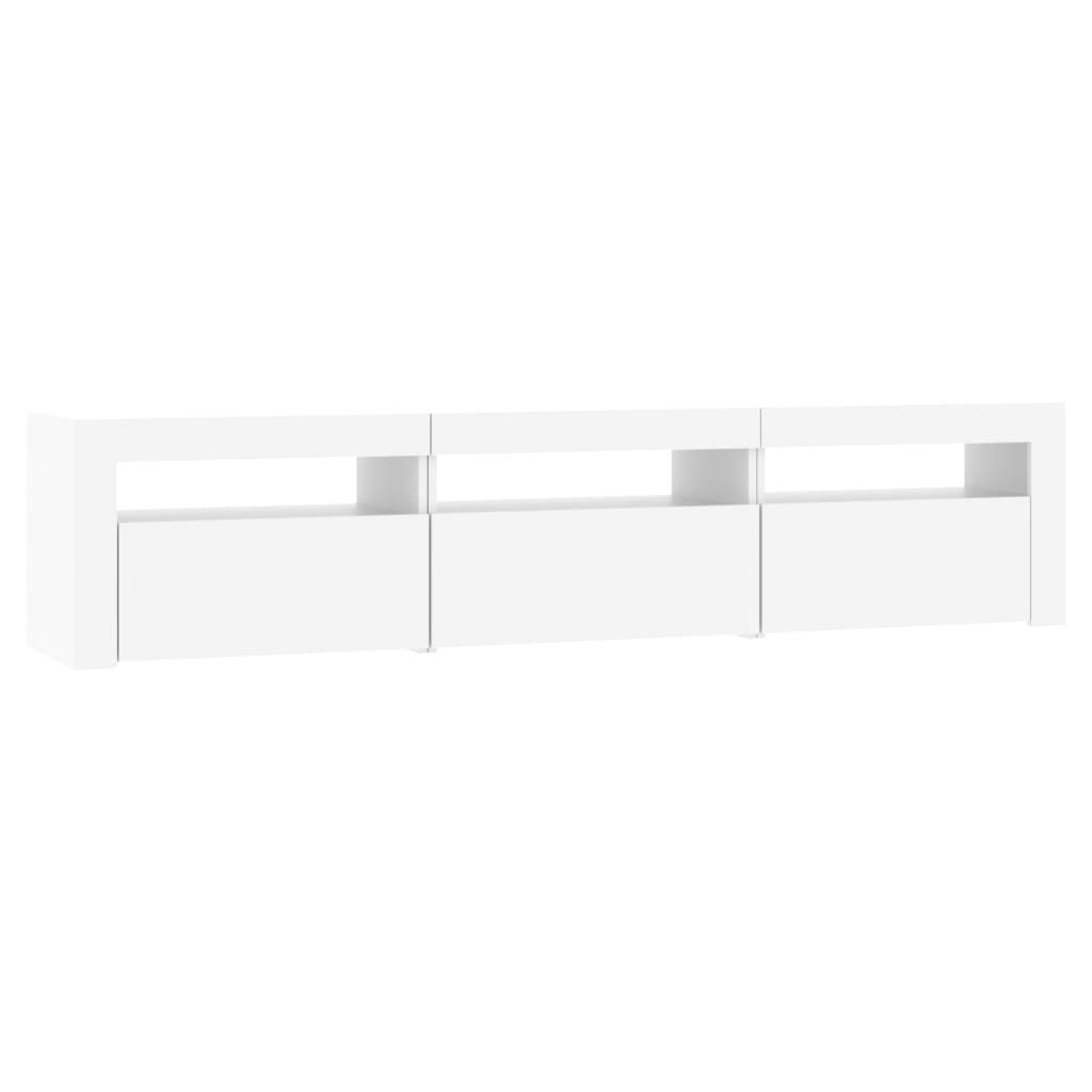 vidaXL Tv-meubel met LED-verlichting 180x35x40 cm wit