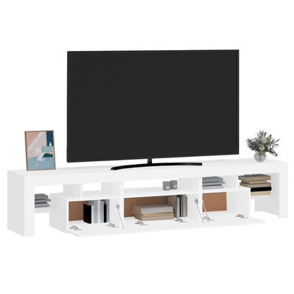 vidaXL Tv-meubel met LED-verlichting 200x36,5x40 cm wit