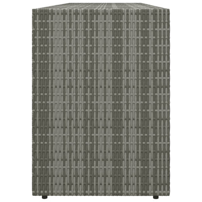 vidaXL Tuinkast 198x55,5x80 cm poly rattan grijs