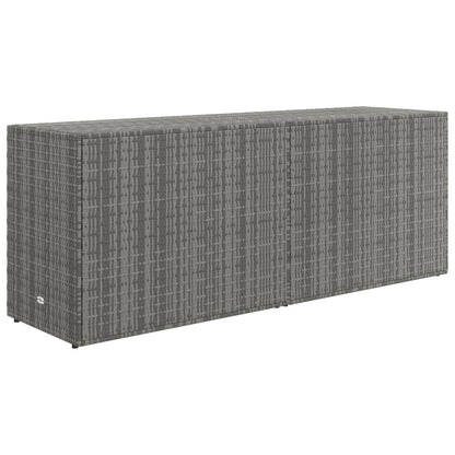 vidaXL Tuinkast 198x55,5x80 cm poly rattan grijs