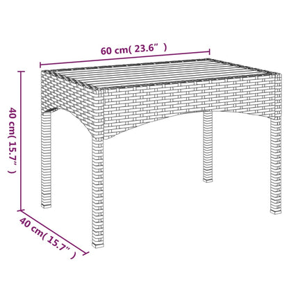 vidaXL 3-delige Loungeset met kussens poly rattan zwart